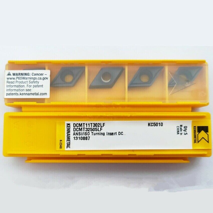10pcs DCMT11T302LF KC5010 DCMT32505LF For Kennametal CNC carbide inserts