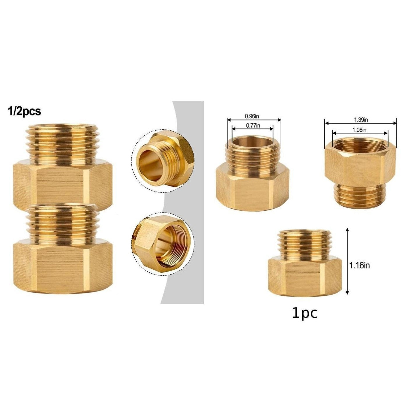 Transform Your Garden with 1 1/16 Inch Faucet Adapter to 3/4 Inch GHT Male Hose