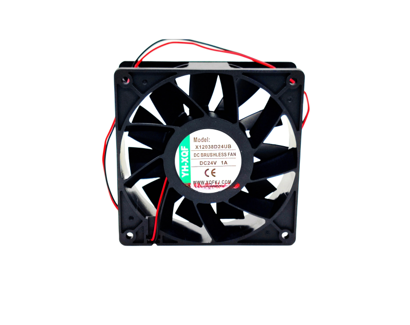 YH-XQF X12038D24UB 4-wire DC24V 1A 12CM High Air Volume Inverter Cooling Fan