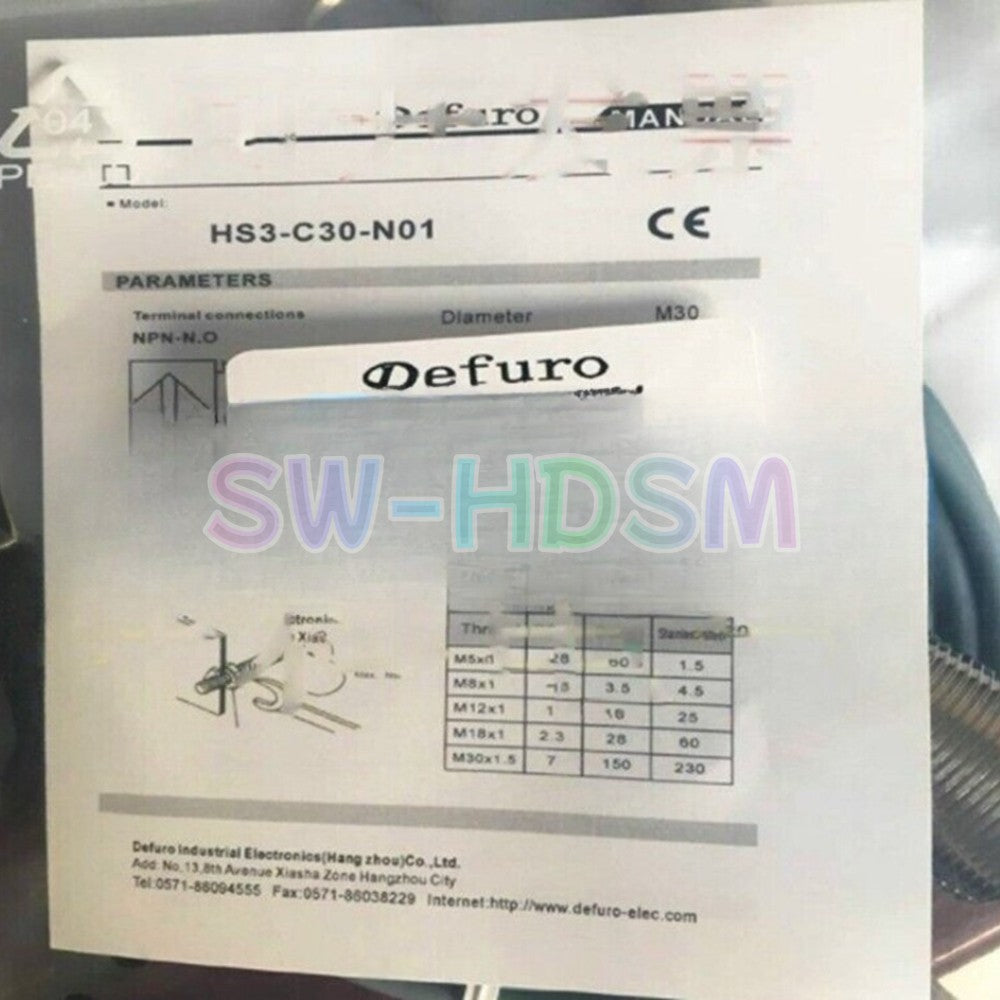1PCS FOR Defuro Proximity Switch Sensor HS3-C30-N01 Freight Free