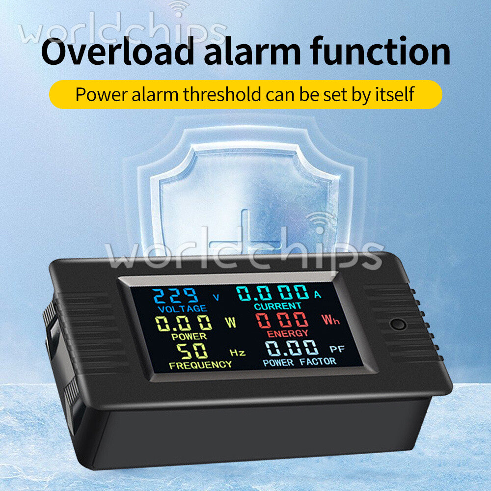 PZEM-022VH AC Digital Power Tester Voltage Ammeter Power Capacity Meter 22000W
