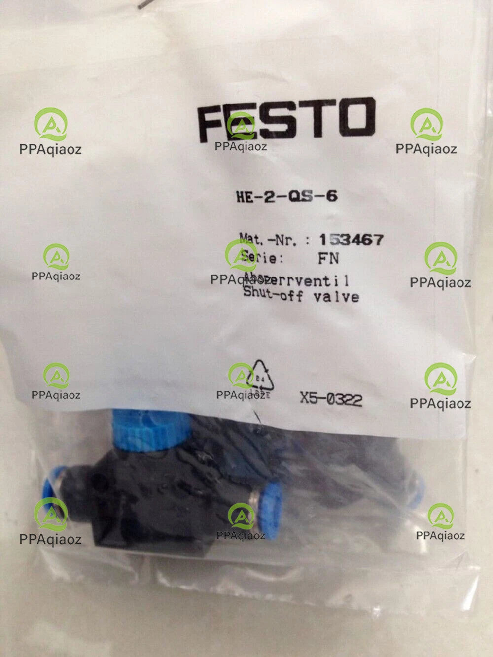 1PC FESTO HE-2-QS-6 153467 Valve HE2QS6 Free Shipping