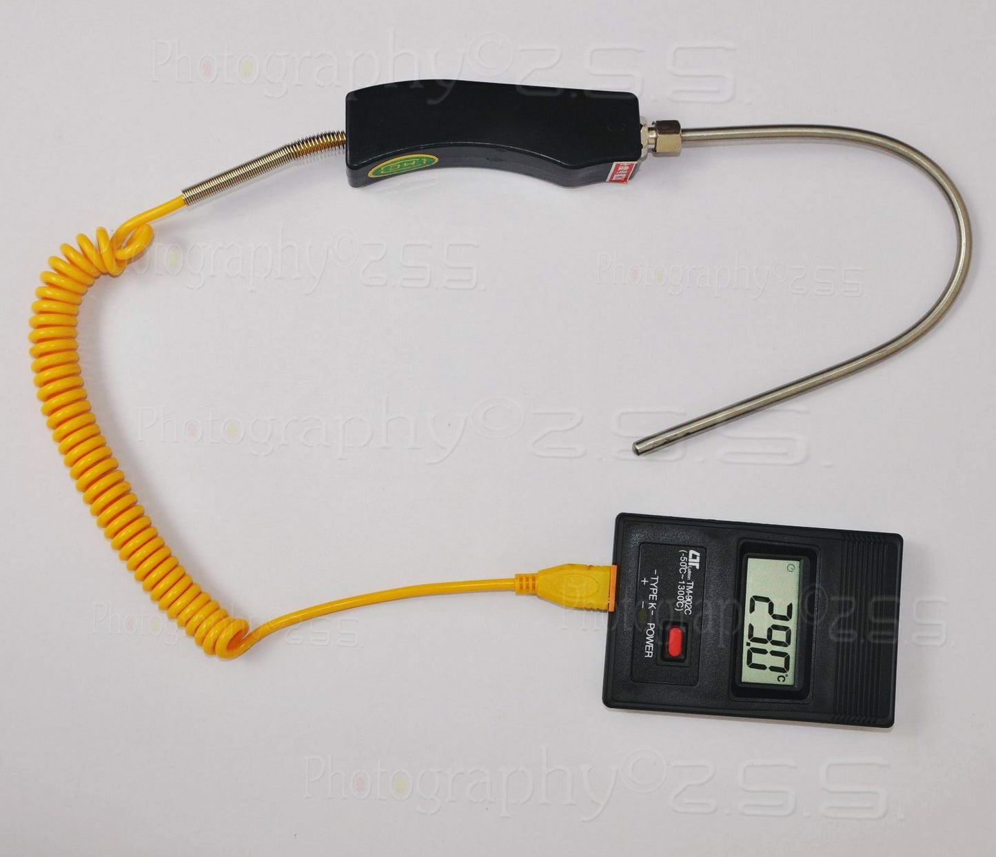 K Type Digital Fire Concrete Thermometer TM-902C+30cm WRNK-187 Probe -50~1300℃_C
