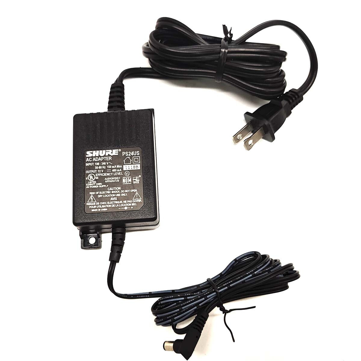 Shure BLX4, BLX88, BLX4R, GLXD6 Receiver AC Adapter Power Supply Charger