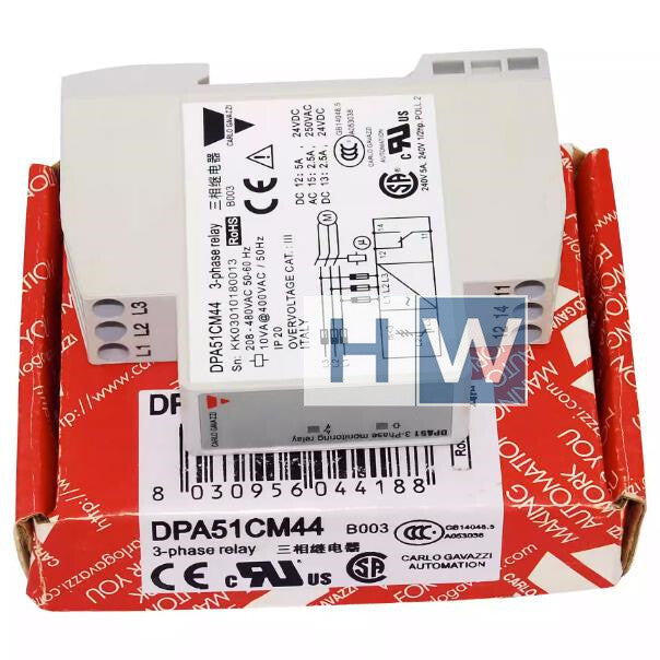 1pc CARLO GAVAZZI DPA51CM44 Phase Sequence Power Protection Relay