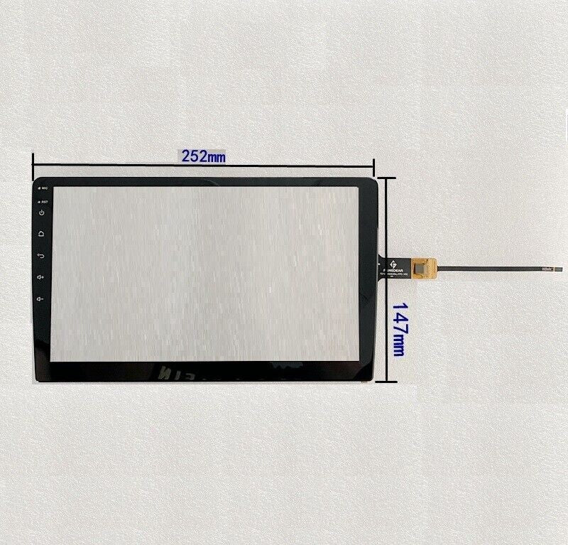 10.1 inch 6 Pin I2C Capacitive Digitizer Touch Screen 252*147mm for Car GPS