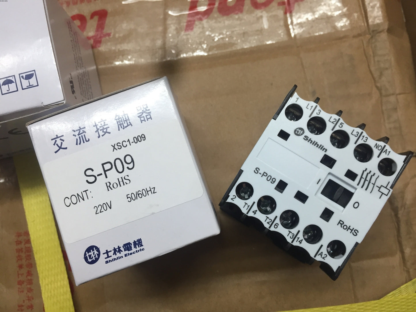1/piece Shihlin AC contactor S-P09 AC220V