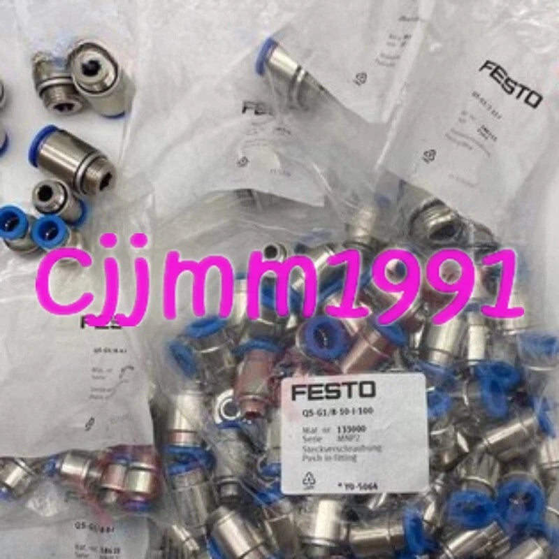 10PCS Festo G1/8 pipe thread G-thread quick insert QS-G1/8-6-I 186107 #LM #P