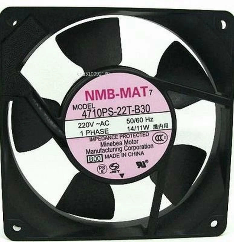 NMB 4710PS-22T-B30 119*119*25MM AC220V 14/11W 220V 50/60HZ fan #P