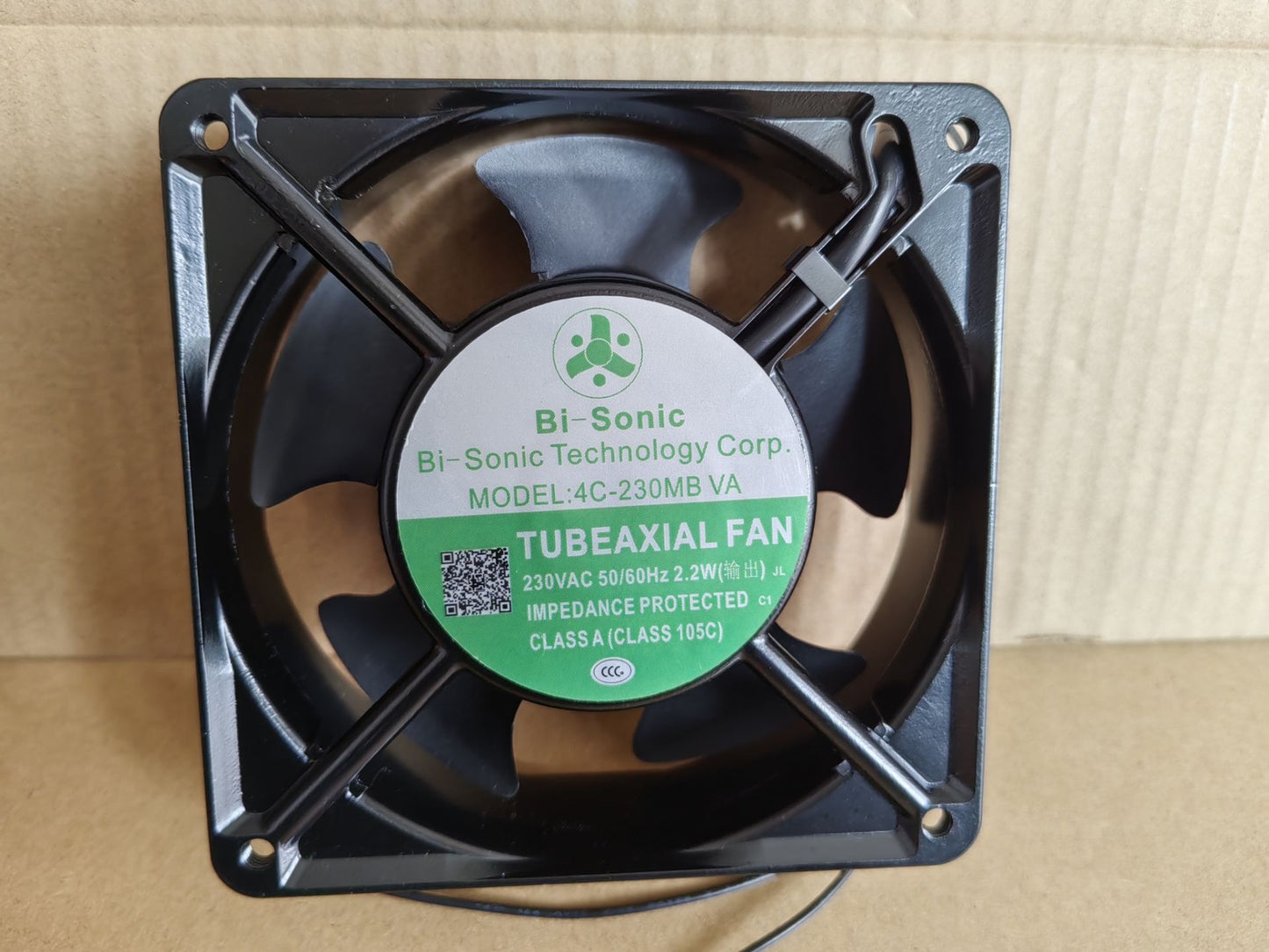 1 PCS Bi-Sonic Fan 4C-230MB VA AC230V 12038 12cm 2-wire Cabinet Cooling Fan
