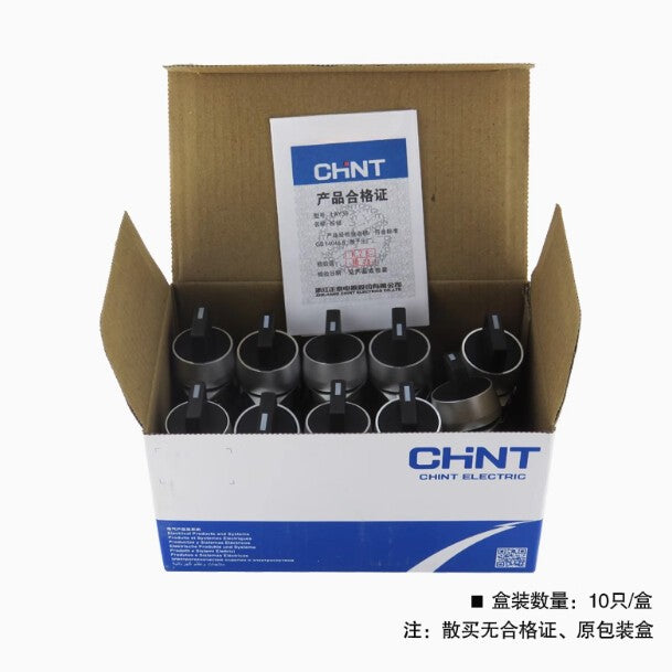 10Pcs/box For CHNT LAY39-20X-3 3-Gear Self-locking Knob Switch 2NO