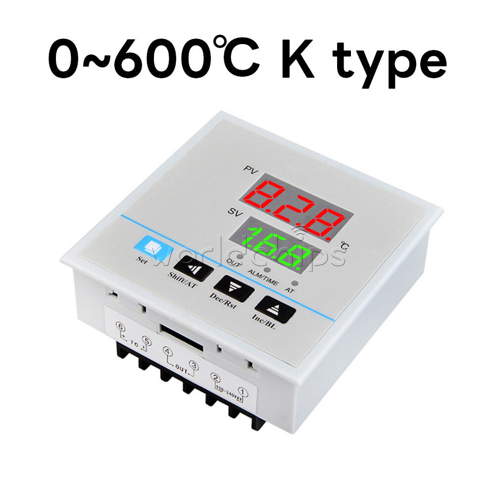 AC 220V Digital K/E Temperature Thermostat Controllers For Home Oven 0-999 ℃ DIY
