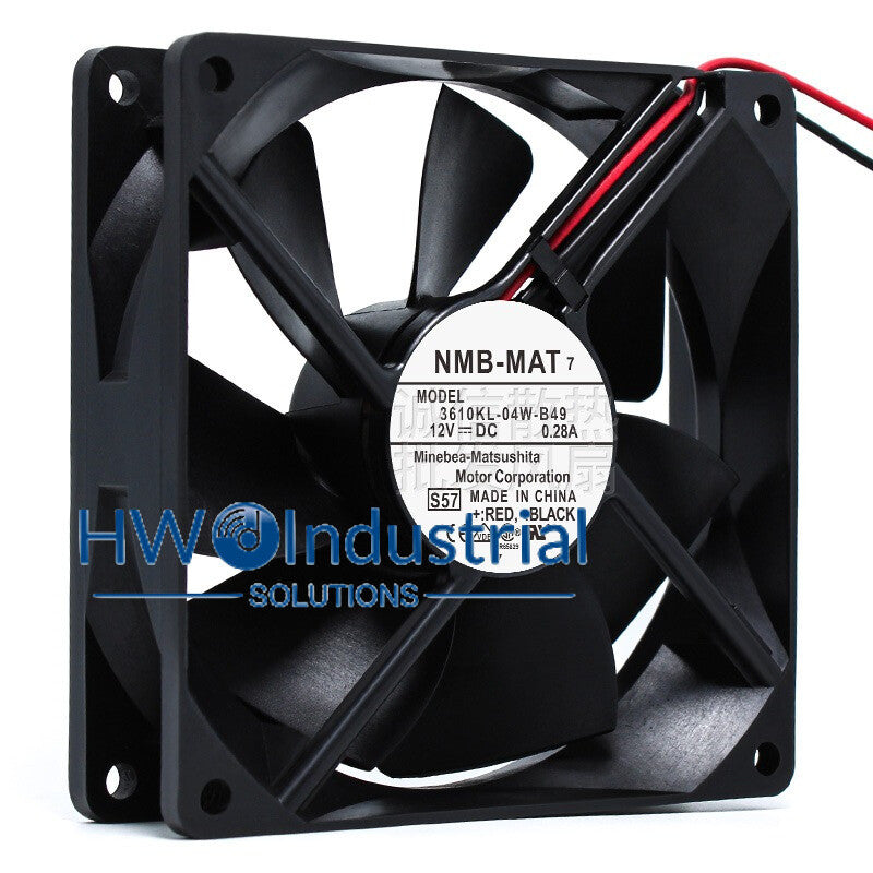 1PC NMB-MAT 3610KL-04W-B49 12V 0.28A Radiator Fan Size 90*25mm 9CM