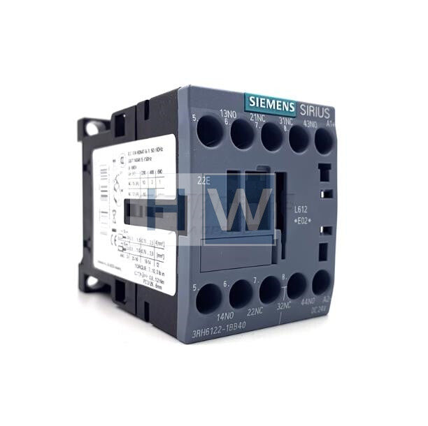 1Pc SIE-MENS Contactor Intermediate Relay 3RH6122-1BB40 2NO2NC DC24V