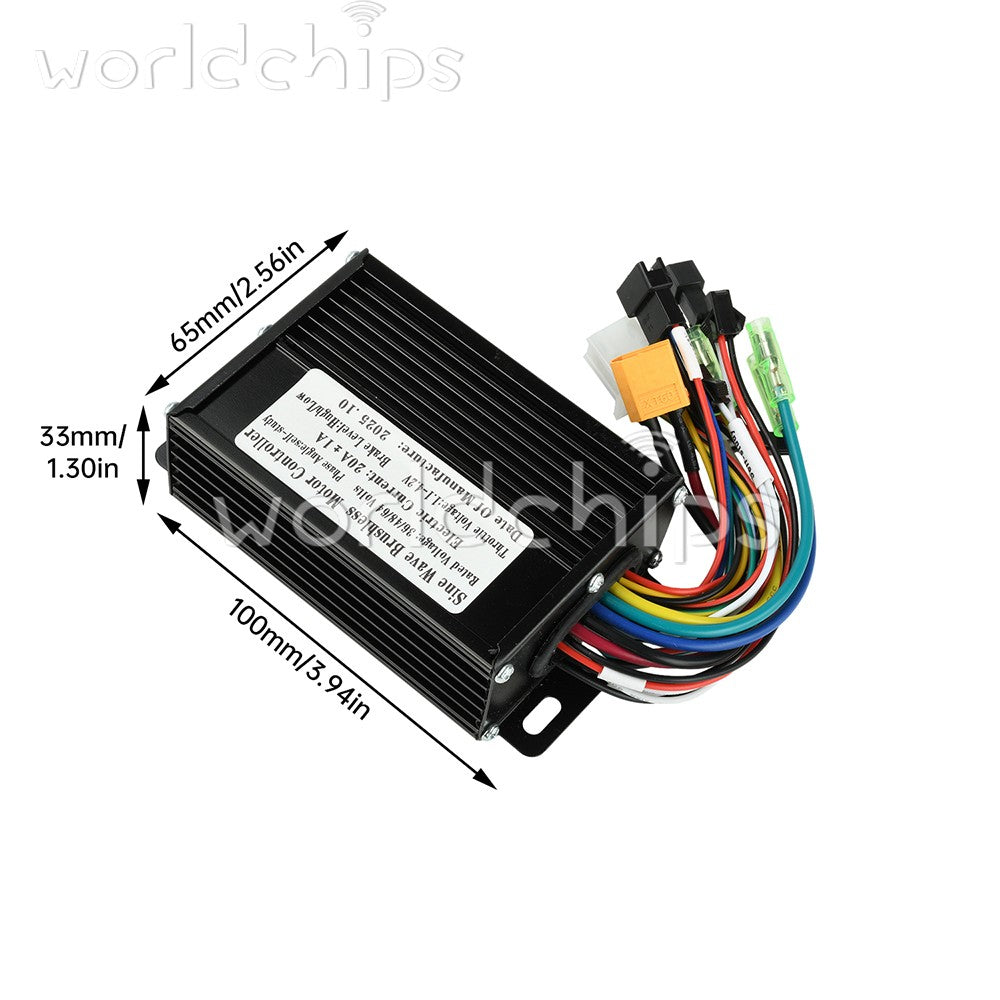 36V 48V 20A Sine Wave Brushless Motor Controller 350W-500W for Electric Bicycle