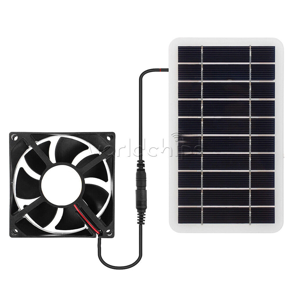 Solar Panel Powered Fan Ventilator 30W Exhaust Fan for Pets Dog Chicken House
