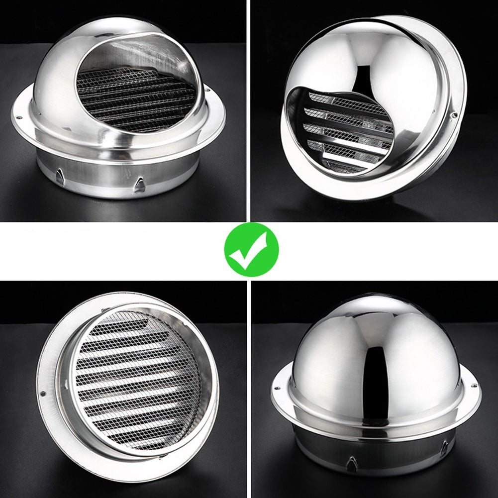 Elegant Stainless Steel Wall Air Outlet Grill Compatible with Kitchen Fan Vents