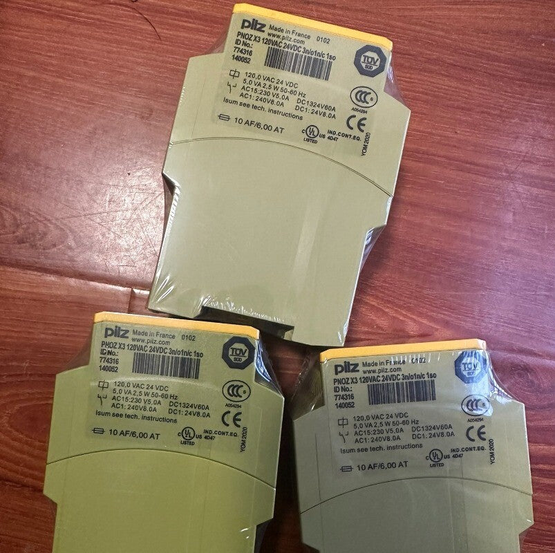 1pcs PILZ PNOZ X3 120VAC 24VDC 3n/o 1n/c 1so Safety Relay Module 774316