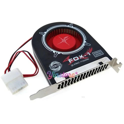 1x 42CFM PCI Slot Fan PC System Heat Air Exhaust Cooling 4-pin Power 12V 2200rpm