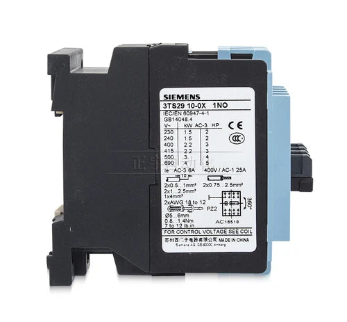 1PCS 1NO contactor 4 often open AC-3 6A 220V 3TS29 10-0X