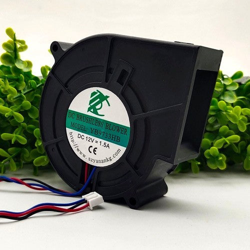1 PCS Cooling fan YB9733HB DC12V 1.5A 9733 9CM large air volume turbine blower