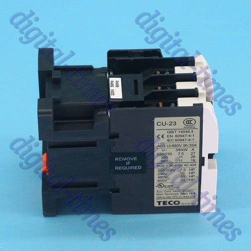 TECO CU-23 CU23 220VAC AC Contactor Quality assurance#LJ