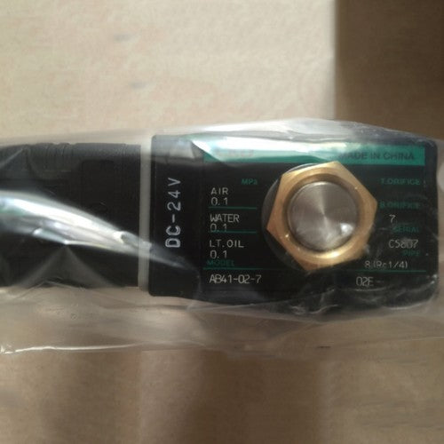 One For CKD AB41-02-7-02E DC24V solenoid valve In Box Free Shipping