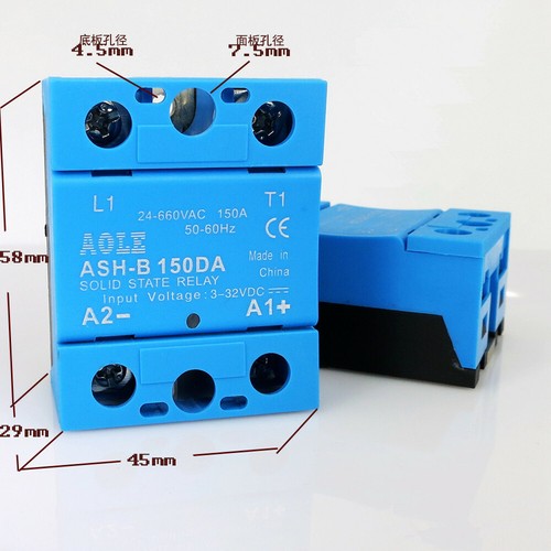 High Voltage Single Phase Solid State Relay ASH-B 150DA 150A 660VAC