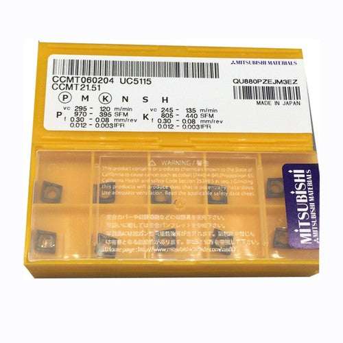 MITSUBISHI CCMT060204 UC5115 Carbide Inserts CNC