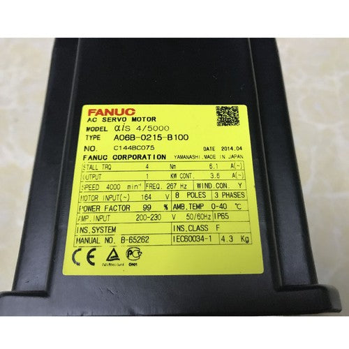 For FANUC A06B-0215-B100 servo motor Free Shipping