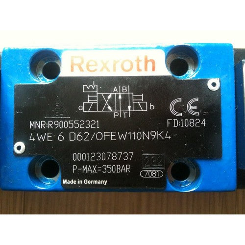 ONE 4WE6D62/OFEW110N9K4 Rexroth valve R900552321 Fast Delivery