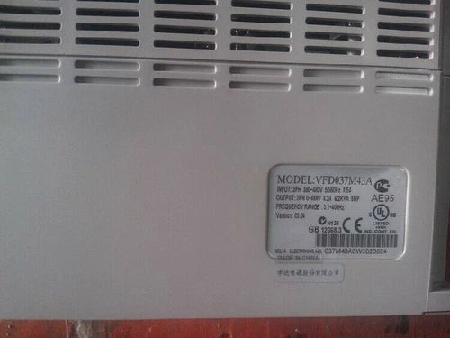 Delta Inverter VFD037M43A 3.7KW 380V 3-Phase free shipping #P