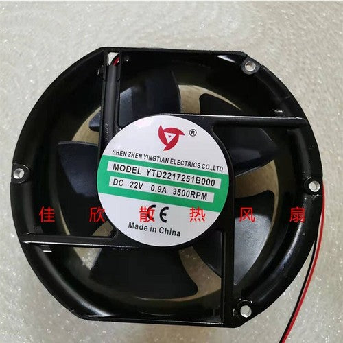 1 PCS YINGTIAN Fan YTD2217251B000 DC22V 0.9A 17CM 17251 2 wire cooling fan