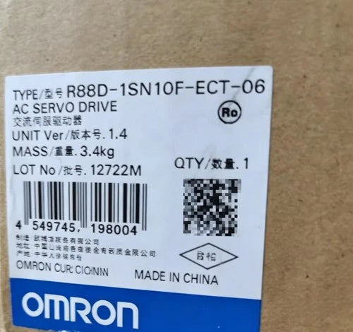 R88D-1SN10F-ECT-06 OMRON R88D1SN10FECT06 Servo Drive