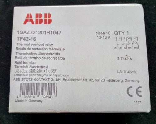 1pcs TF Series TF42-16 (13-16A) Thermal Overload Relay