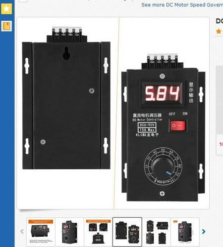 1PC Stepless Voltage Regulation DC6V-90V Pwm DC Motor Governor PLC 15A 1000W