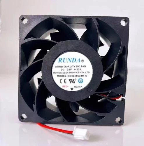 1 PCS Fan 2 pin Cooling fan RD8038S24M-S DC24V 0.33A 8cm 8038