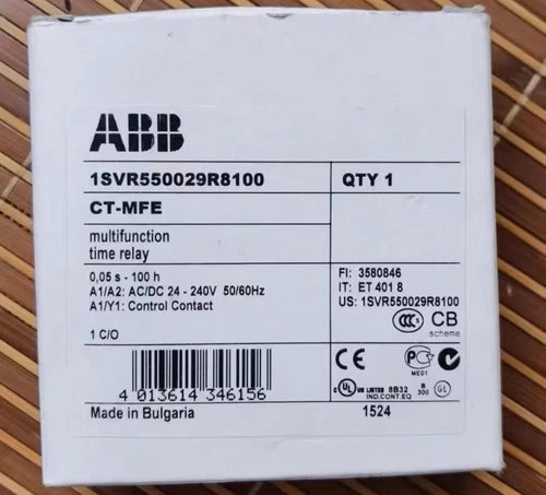 1PC 1SVR550029R8100 CT-MFE MULTIFUNCTION TIME RELAY