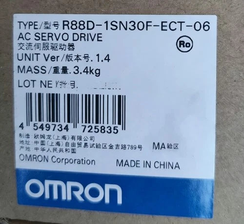 R88D-1SN30F-ECT-06 OMRON R88D1SN30FECT06 Servo Drive