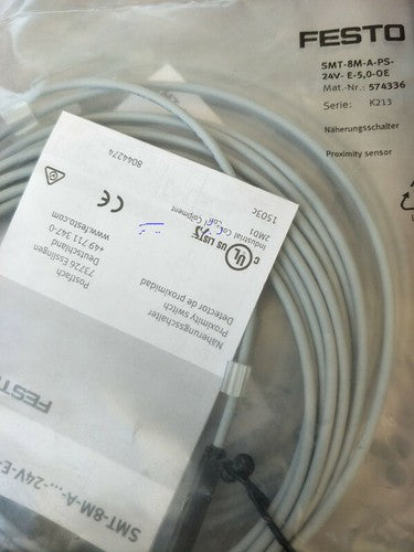 1 PCS FESTO magnetic switch SMT-8M-A-PS-24V-E-5,0-OE 574336