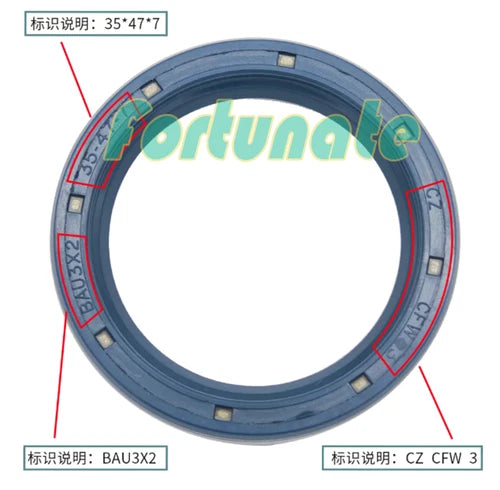 1PC FIT FOR CFW Skeleton oil seal BAU3X2 35*47*7