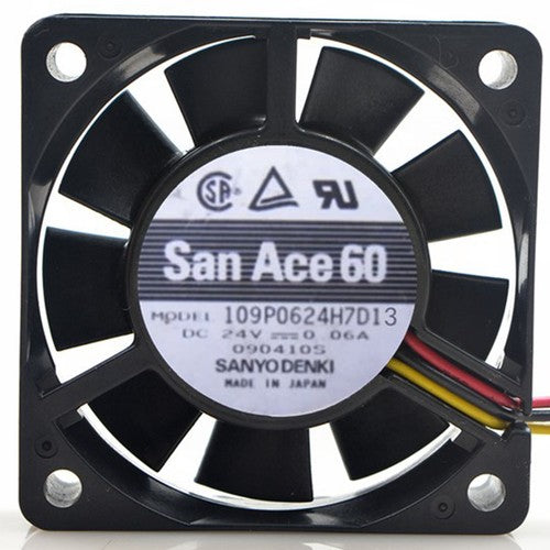 One For SANYO 109P0624H7D13 DC24V 0.06A 6CM inverter fan Free Shipping