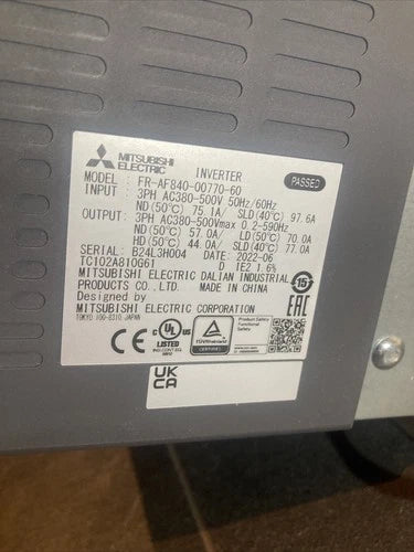FR-AF840-00770-60 Mitsubishi Inverter FRAF8400077060