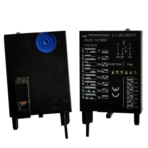 2Pcs Universal Time Control Relay RUW101MW 24-240V RUM Series