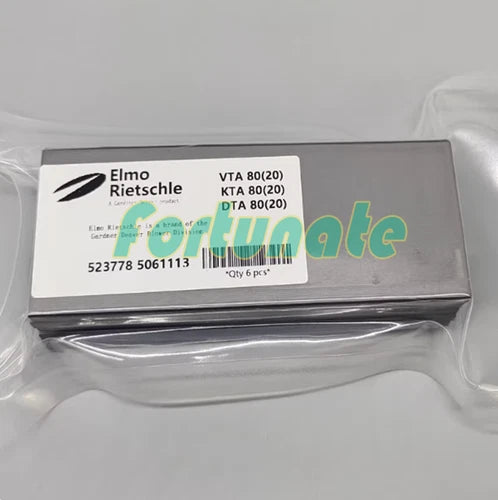 6PCS/PACK Carbon Vane 523778 5061113 FIT FOR Rietschle Pump KTA80/VTA80/DTA80