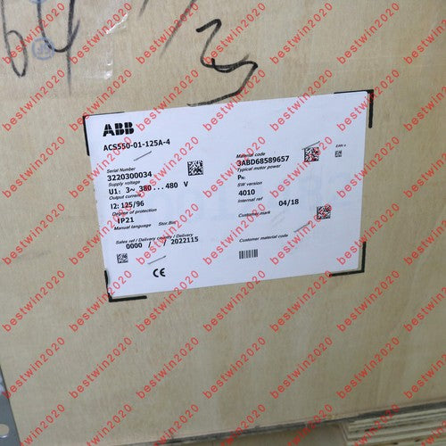 1pc Abb Inverter ACS550-01-125A-4 3P AC380V~480V 55KW Free shipping