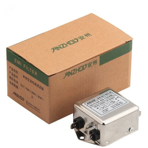 1PC AN-10A4BL 10A 250V EMI AC power filter noise filter