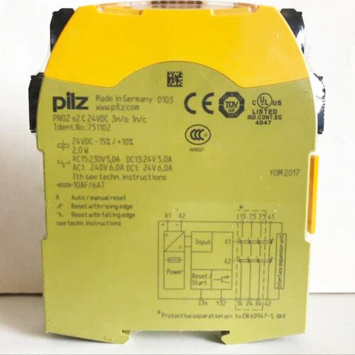 1PC Safety Relay 751102 PNOZ s2 C