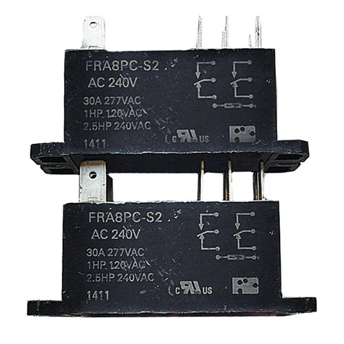 2Pcs Power Relay 8Pins 30A 277VAC FRA8PC-S2 AC240V