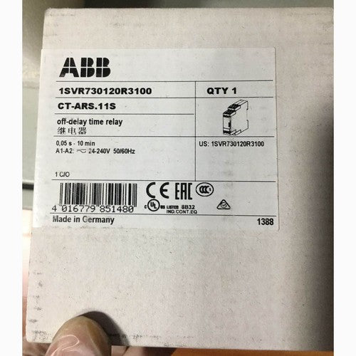 one abb CT-ARS.11S Time Relay 24-240VAC/DC 1SVR730120R3100 Fast Shipping